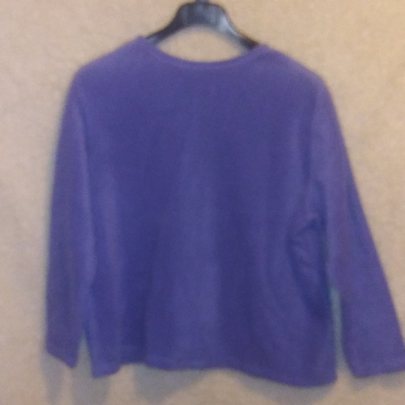 Croft and barrow Christmas snowman zip up sweatshirt size 1x - Picture 2 of 2